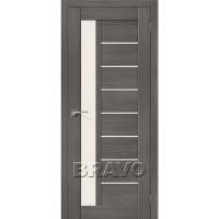 Дверь межкомнатная экошпон Порта-27 Grey Veralinga/Magic Fog